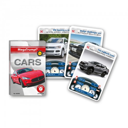 Joc de carti Piatnik, Megatrumpf - Cars, pentru 2-4 jucatori de peste 7 ani